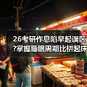 26考研作息陷早起误区?掌握睡眠周期比拼起床时间更重要(图2) 26考研作息陷早起误区?掌握睡眠周期比拼起床时间更重要(图2)