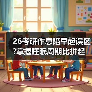 26考研作息陷早起误区?掌握睡眠周期比拼起床时间更重要(图1) 26考研作息陷早起误区?掌握睡眠周期比拼起床时间更重要(图1)