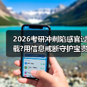 2026考研冲刺陷感官过载?用信息戒断守护宝贵心力（图3）