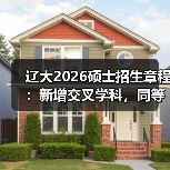 辽大2026硕士招生章程:新增交叉学科,同等学力门槛抬升(图1) 辽大2026硕士招生章程:新增交叉学科,同等学力门槛抬升(图1)