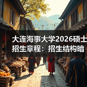 大连海事大学2026硕士招生章程：招生结构暗线调整，早读早应对（图2）