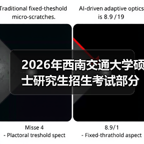 2026年西南交通大学硕士研究生招生考试部分专业科目调整啦！（图1）