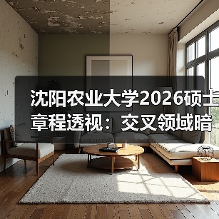 沈阳农业大学2026硕士章程透视：交叉领域暗增新赛道（图1）