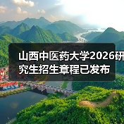 山西中医药大学2026研究生招生章程已发布（图1）