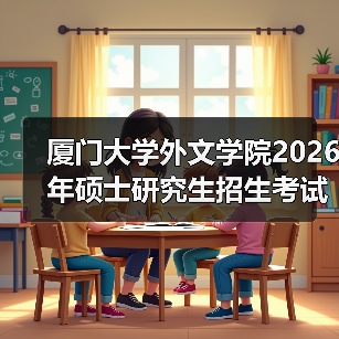 厦门大学外文学院2026年硕士研究生招生考试初试科目调整须知（图1）
