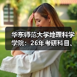 华东师范大学地理科学学院：26年考研科目、招生方式有哪些变化？（图1）