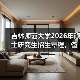 吉林师范大学2026年硕士研究生招生章程，备考必看（图3）