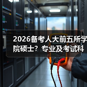 2026备考人大前五所学院硕士？专业及考试科目全梳理（图4）