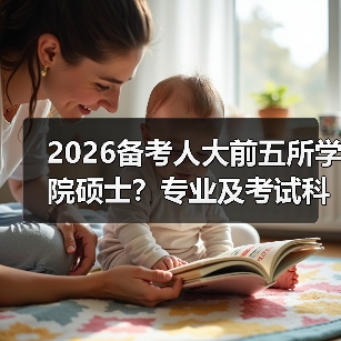 2026备考人大前五所学院硕士？专业及考试科目全梳理（图1）