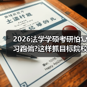 2026法学学硕考研怕复习跑偏?这样抓目标院校命题风格(图1) 2026法学学硕考研怕复习跑偏?这样抓目标院校命题风格(图1)