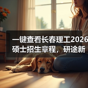一键查看长春理工2026硕士招生章程,研途新篇章等你开启(图1) 一键查看长春理工2026硕士招生章程,研途新篇章等你开启(图1)