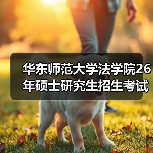 华东师范大学法学院26年硕士研究生招生考试科目范围调整详情（图4）