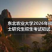 东北农业大学2026年硕士研究生招生考试初试科目调整计划（图2）