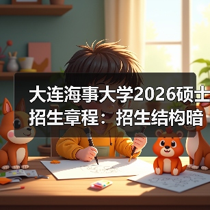 大连海事大学2026硕士招生章程：招生结构暗线调整，早读早应对（图4）