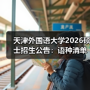 天津外国语大学2026硕士招生公告：语种清单与复试口味全公开（图1）