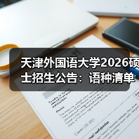 天津外国语大学2026硕士招生公告：语种清单与复试口味全公开（图4）