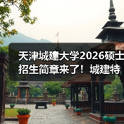 天津城建大学2026硕士招生简章来了!城建特色专业速览(图4) 天津城建大学2026硕士招生简章来了!城建特色专业速览(图4)