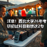 注意!西北大学26年考研初试科目新增这2专业进行变更!(图3) 注意!西北大学26年考研初试科目新增这2专业进行变更!(图3)
