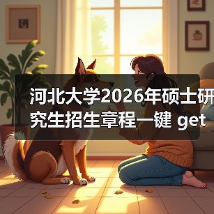 河北大学2026年硕士研究生招生章程一键 get(图1) 河北大学2026年硕士研究生招生章程一键 get(图1)