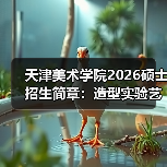 天津美术学院2026硕士招生简章：造型实验艺术双向通道开启（图3）