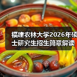 福建农林大学2026年硕士研究生招生简章解读：农林特色赋能（图1）