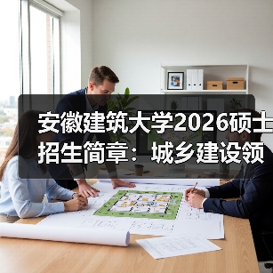 安徽建筑大学2026硕士招生简章:城乡建设领域深造标杆(图4) 安徽建筑大学2026硕士招生简章:城乡建设领域深造标杆(图4)