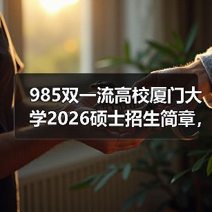 985双一流高校厦门大学2026硕士招生简章,报考必看(图2) 985双一流高校厦门大学2026硕士招生简章,报考必看(图2)