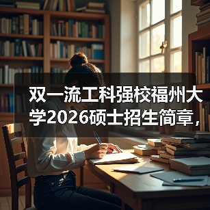双一流工科强校福州大学2026硕士招生简章,一键get(图3) 双一流工科强校福州大学2026硕士招生简章,一键get(图3)