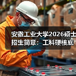 安徽工业大学2026硕士招生简章：工科硬核底色 + 多元赛道（图1）