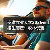安徽农业大学2026硕士招生简章：农林优势+ 设计亮点（图2）