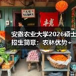 安徽农业大学2026硕士招生简章：农林优势+ 设计亮点（图1）