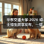 华东交通大学 2026 硕士招生简章发布,一键get!(图1) 华东交通大学 2026 硕士招生简章发布,一键get!(图1)