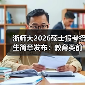 浙师大2026硕士报考招生简章发布：教育类前列院校等你来（图4）