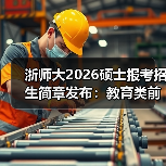 浙师大2026硕士报考招生简章发布：教育类前列院校等你来（图3）