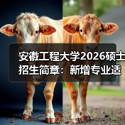 安徽工程大学2026硕士招生简章：新增专业适配产业需求（图2）