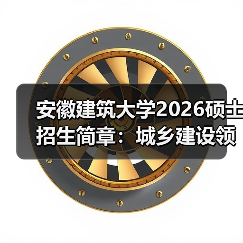 安徽建筑大学2026硕士招生简章:城乡建设领域深造标杆(图3) 安徽建筑大学2026硕士招生简章:城乡建设领域深造标杆(图3)
