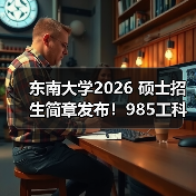 东南大学2026 硕士招生简章发布!985工科专业速览(图3) 东南大学2026 硕士招生简章发布!985工科专业速览(图3)