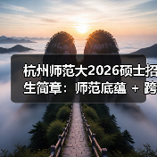杭州师范大2026硕士招生简章：师范底蕴 + 跨界联合（图1）