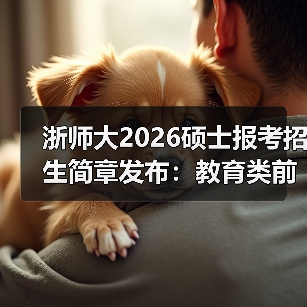 浙师大2026硕士报考招生简章发布:教育类前列院校等你来(图4) 浙师大2026硕士报考招生简章发布:教育类前列院校等你来(图4)