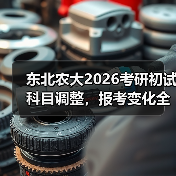 东北农大2026考研初试科目调整，报考变化全解析（图1）