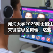 河海大学2026硕士招生关键信息全梳理,这些变化你注意了吗?(图1) 河海大学2026硕士招生关键信息全梳理,这些变化你注意了吗?(图1)