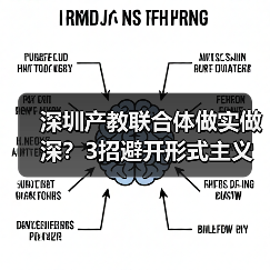 深圳产教联合体做实做深?3招避开形式主义别只挂牌(图3) 深圳产教联合体做实做深?3招避开形式主义别只挂牌(图3)