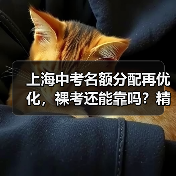 上海中考名额分配再优化,裸考还能靠吗?精准策略才是王道(图1) 上海中考名额分配再优化,裸考还能靠吗?精准策略才是王道(图1)