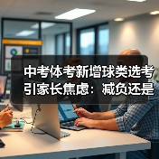 中考体考新增球类选考引家长焦虑：减负还是新负担？（图2）