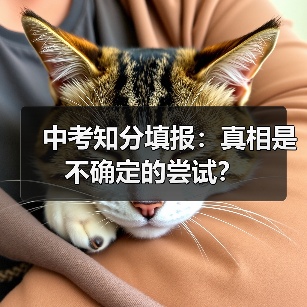 中考知分填报：真相是不确定的尝试？（图4）