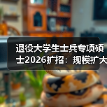 退役大学生士兵专项硕士2026扩招:规模扩大机会来了?(图2) 退役大学生士兵专项硕士2026扩招:规模扩大机会来了?(图2)