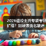 2026退役士兵专项考研扩招?别被表面名额迷惑(图4) 2026退役士兵专项考研扩招?别被表面名额迷惑(图4)