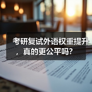 考研复试外语权重提升,真的更公平吗?(图2) 考研复试外语权重提升,真的更公平吗?(图2)