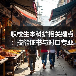 职校生本科扩招关键点:技能证书与对口专业抢跑攻略(图4) 职校生本科扩招关键点:技能证书与对口专业抢跑攻略(图4)