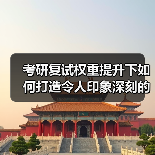 考研复试权重提升下如何打造令人印象深刻的“能力型”考生人设（图3）
